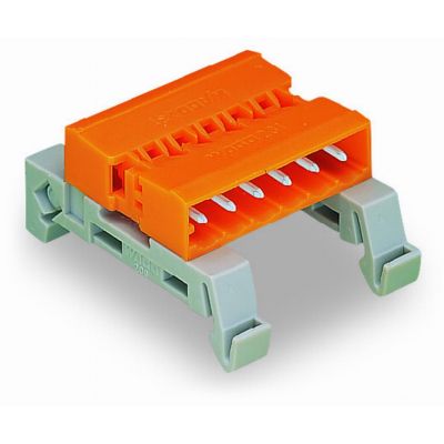 MCS-MIDI Classic wtyk dwustronny 2-biegunowy pomarańczowy raster 5,08 mm (232-532/007-000)